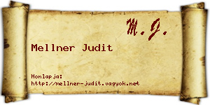 Mellner Judit névjegykártya